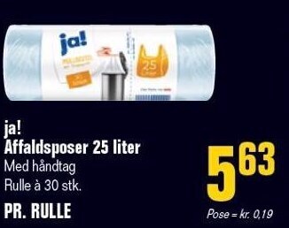 Otto Duborg Ja! affaldsposer 25 liter tilbud