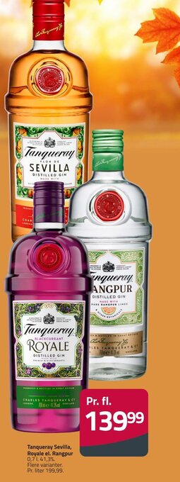 Fleggaard Tanqueray Sevilla, Royale el. Rangpur 0,7L tilbud