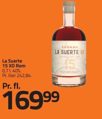 Fleggaard La Suerte 15 XO Rom tilbud