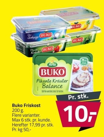 Fleggaard Buko Friskost 200 g. tilbud