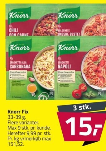 Fleggaard Knorr Fix tilbud
