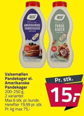 Fleggaard Valsemøllen Pandekager el. Amerikanske Pandekager tilbud