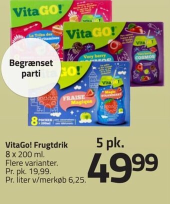 Fleggaard VitaGo! Frugtdrik tilbud