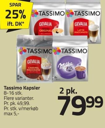 Fleggaard Tassimo Kapsler tilbud