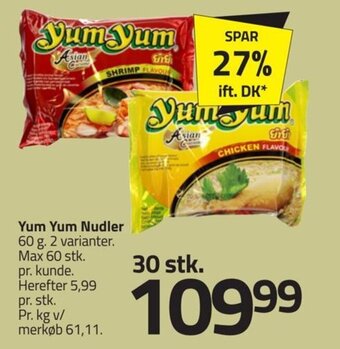 Fleggaard Yum Yum Nudler tilbud