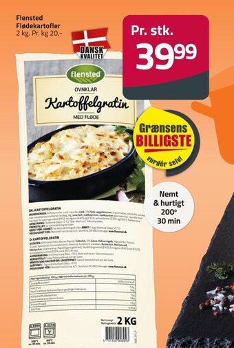 Fleggaard Flensted Flødekartofler tilbud