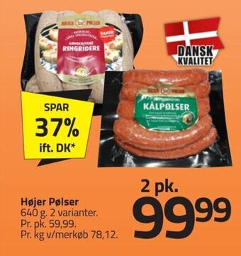 Fleggaard Højer Pølser tilbud
