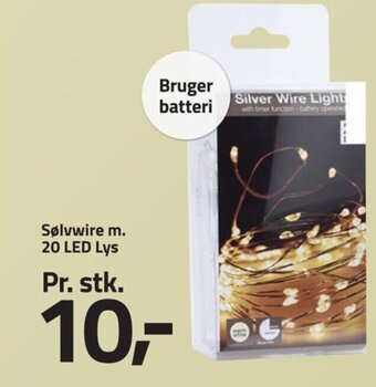 Fleggaard Sølvwire m. 20 LED Lys tilbud
