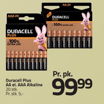 Fleggaard Duracell Plus AA el. AAA Alkaline tilbud