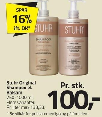Fleggaard Stuhr Original Shampoo el. Balsam tilbud