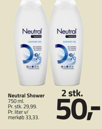 Fleggaard Neutral Shower 750 ml tilbud