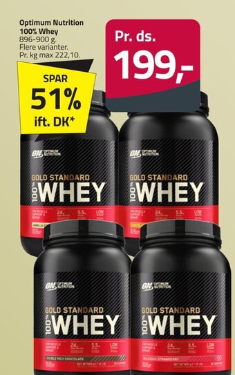 Fleggaard Optimum Nutrition 100% Whey tilbud