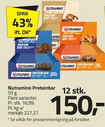 Fleggaard Nutramino Proteinbar tilbud