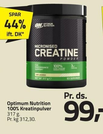 Fleggaard Optimum Nutrition 100% Kreatinpulver tilbud
