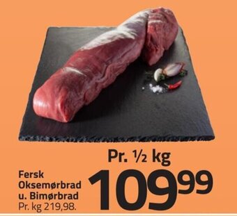 Fleggaard Fersk Oksemørbrad u. Bimørbrad tilbud