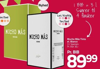 Mucho Más Tinto el. Bianco