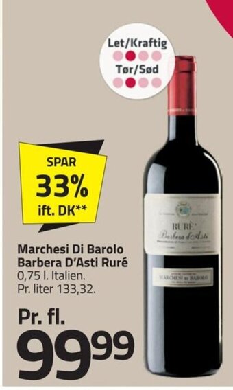 Marchesi Di Barolo Barbera D'Asti Ruré 0,75 l. Italien