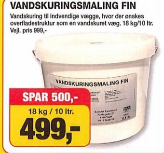 Farveland VANDSKURINGSMALING FIN tilbud