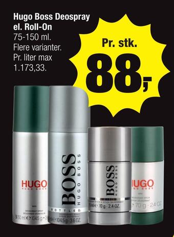 Calle Hugo boss deospray el. roll-on tilbud