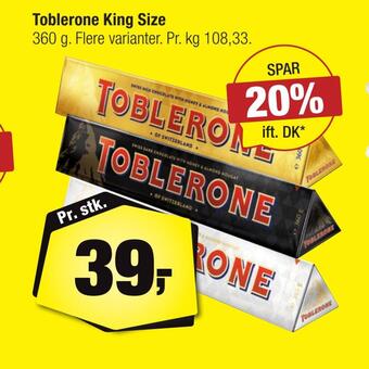 Calle Toblerone king size tilbud