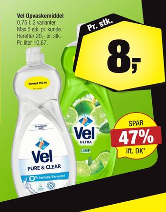 Calle Vel opvaskemiddel tilbud