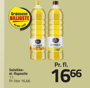 Fleggaard Solsikke- el. rapsolie tilbud