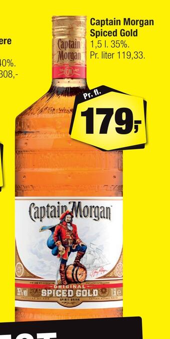 Calle Captain morgan spiced gold tilbud