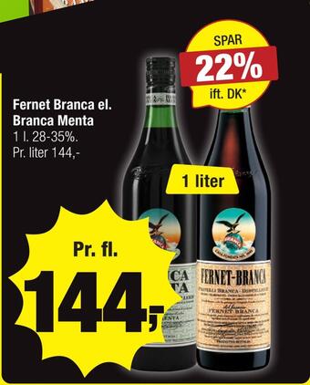 Calle Fernet branca el. branca menta tilbud