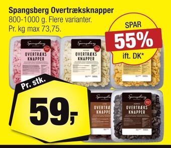 Calle Spangsberg overtræksknapper tilbud