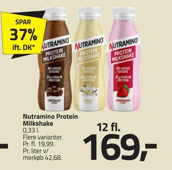 Fleggaard Nutramino protein milkshake tilbud