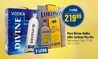Otto Duborg Pure divine vodka eller lordson dry gin tilbud