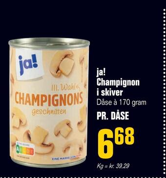 Otto Duborg Ja! champignon i skiver tilbud