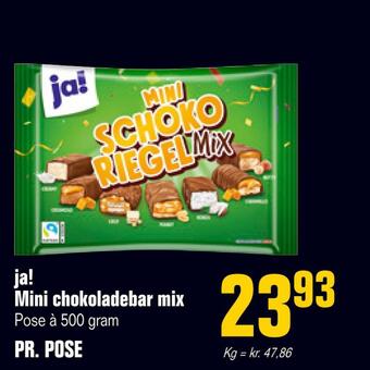 Otto Duborg Ja! mini chokoladebar mix tilbud