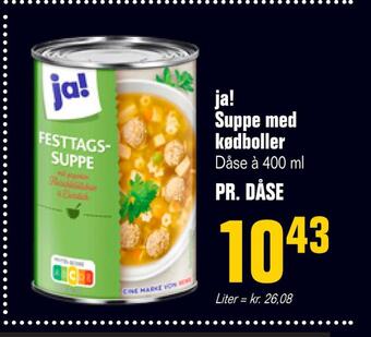 Otto Duborg Ja! suppe med kødboller tilbud