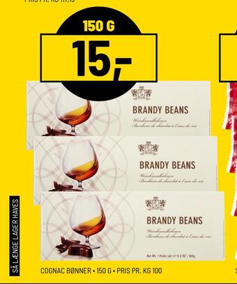 Priss Cognac bønner tilbud