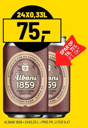Priss Albani 1859 ∙ tilbud
