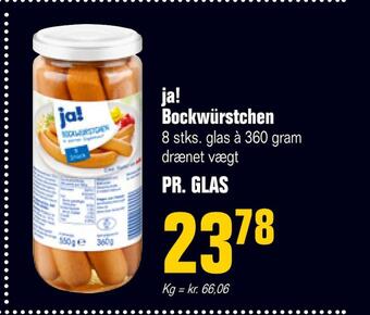 Otto Duborg Ja! bockwürstchen tilbud