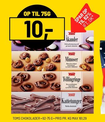 Priss Toms chokolader tilbud