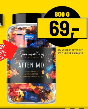 Priss Spangsberg aften mix tilbud