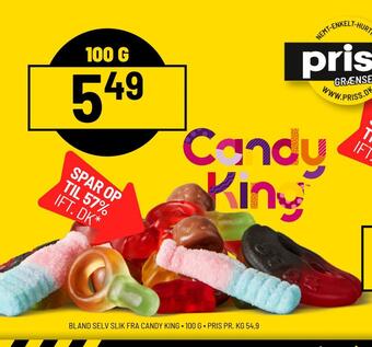 Bland selv slik fra candy king