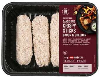 REMA 1000 Crispy stick bacon & cheddar, 360 g tilbud