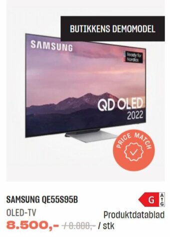 Hi-Fi Klubben SAMSUNG QE55S95B OLED-TV tilbud