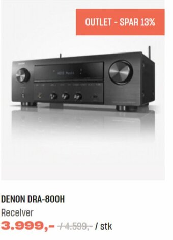 Hi-Fi Klubben DENON DRA-800H Recelver tilbud
