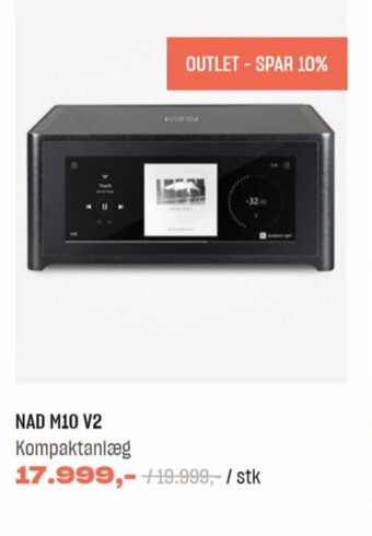 Hi-Fi Klubben NAD M10 V2 Kompaktanlæg tilbud