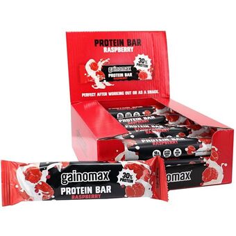 Gainomax | gainomax protein bar hindbær 15-pak | træning & vægt > protein produkter