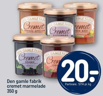 Den gamle fabrik cremet marmelade 350 g