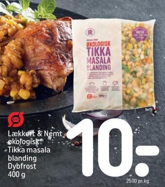 REMA 1000 Lækkert & Nemt økologisk Tikka masala blanding Dybfrost 400 g tilbud