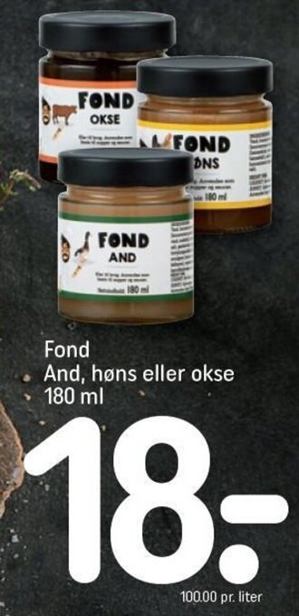 Fond And, høns eller okse 180 ml