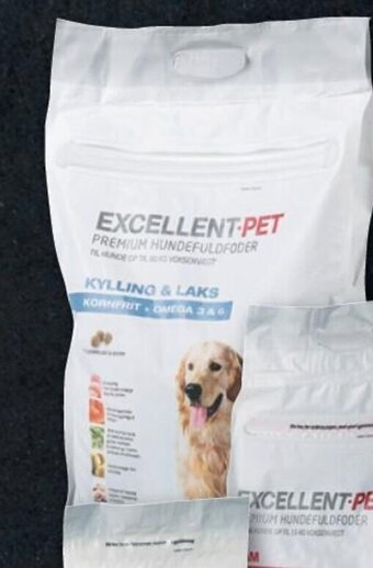 REMA 1000 Excellent Pet Kornfrit foder Hundefoder 9 kg tilbud