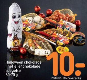 REMA 1000 Halloween chokolade i net eller chokolade spøgelse 60-70 g tilbud